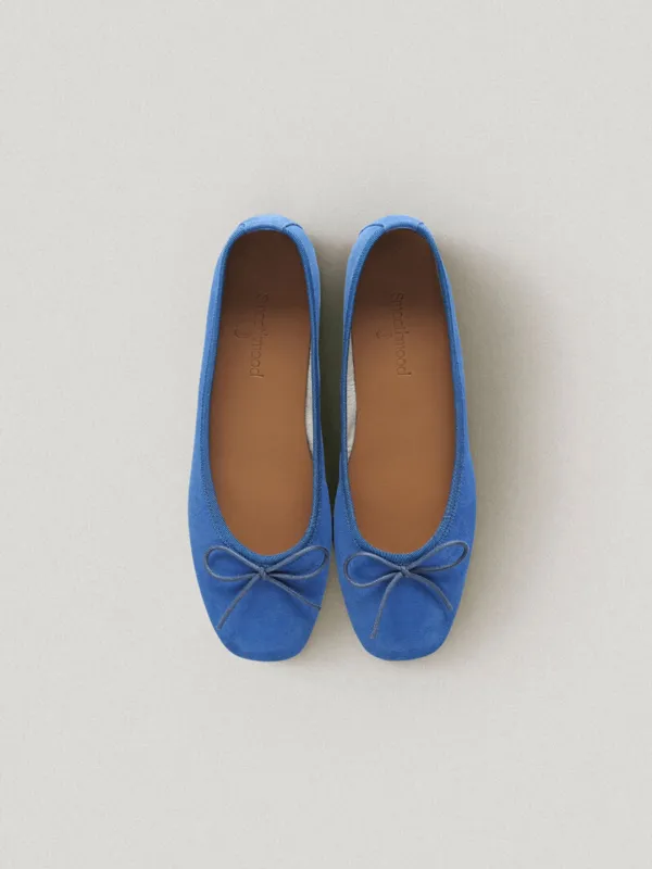 Blue Bean Ballet Flat (Vibram Sole)