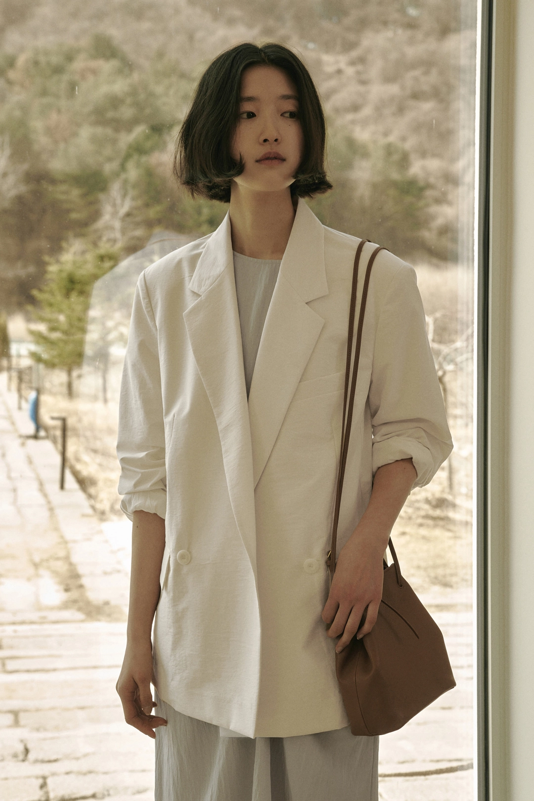 세이지먼트 COLTER DOUBLE-BREASTED JACKET_WHITE 상품 이미지 2
