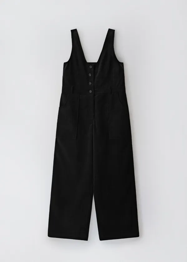 Buddy corduroy overall (black)