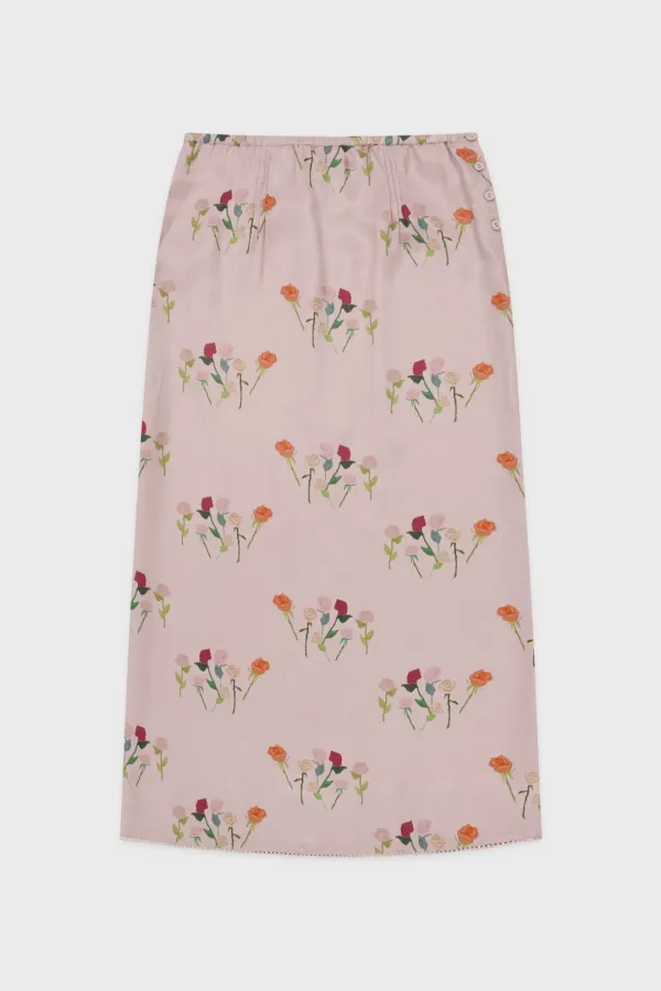 Sinoon Texture Flower Skirt (Pink)