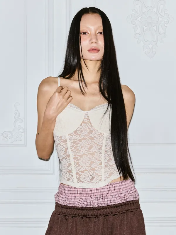 [8차] LACE SPAN CORSET - IVORY