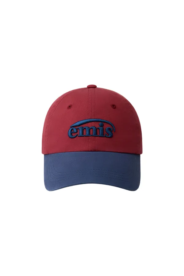 WASHED TWO TONE BALL CAP-RED
