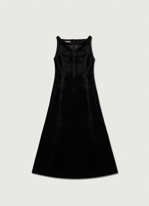 Vintage Velvet Dress [black]