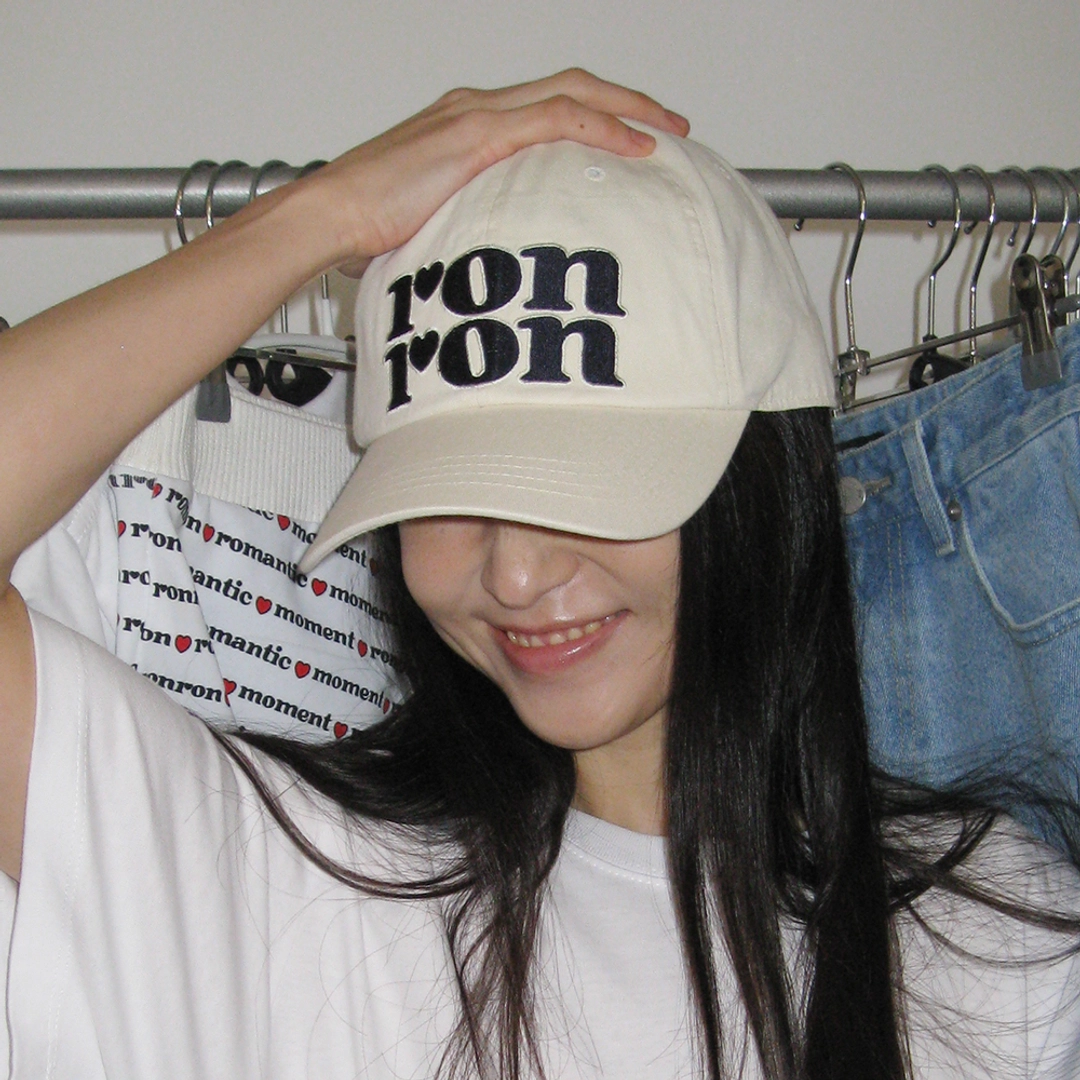 론론 LOGO BALL CAP IVORY 상품 이미지 1