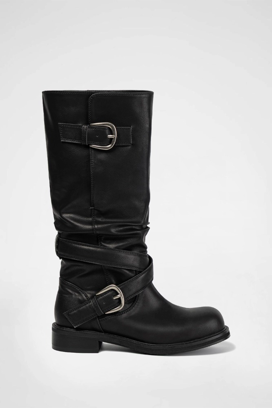 기호 RAVEN FOLDABLE BUCKLE BOOTS / BLACK 상품 이미지 2