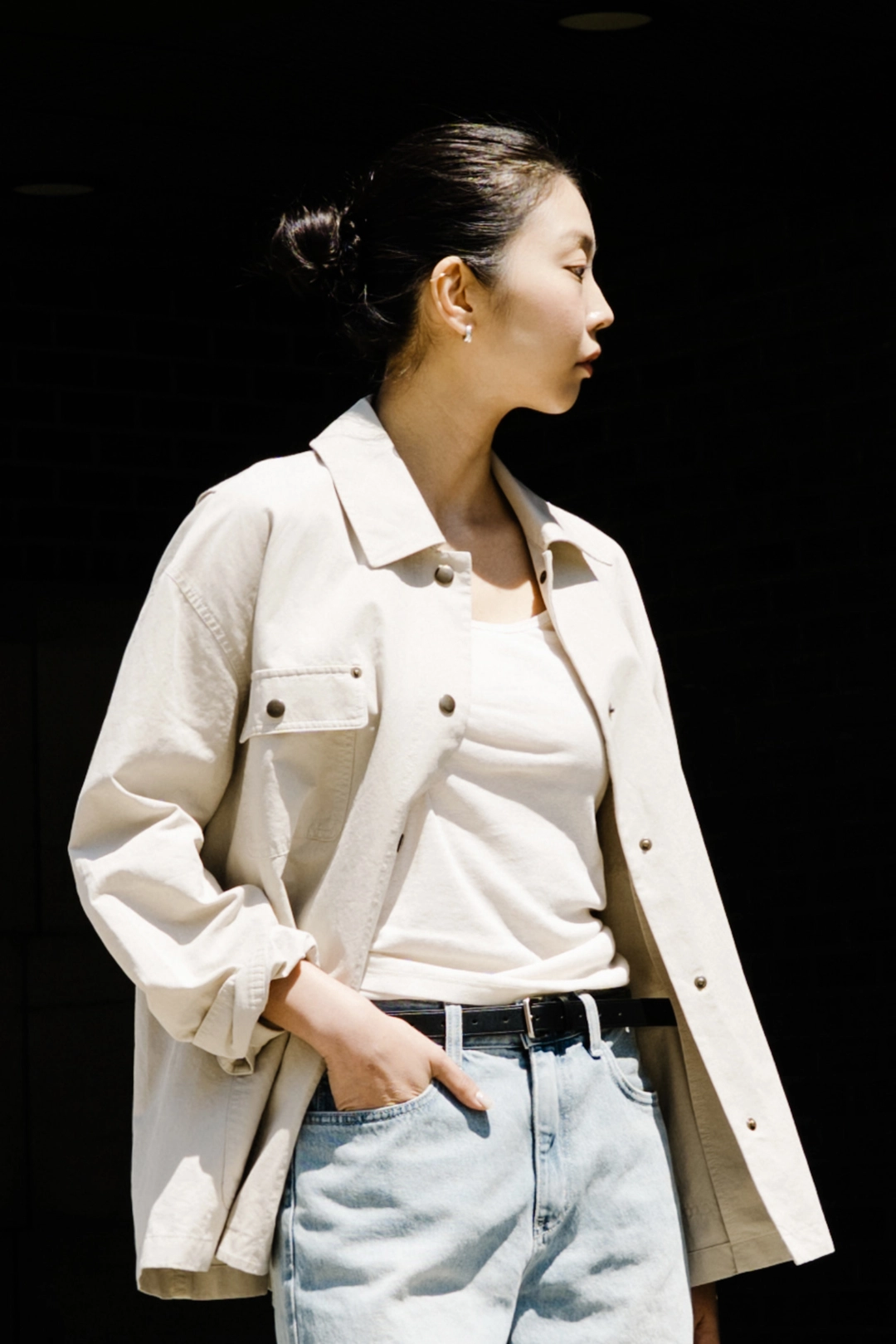 스앨더 33181_Linen-blend jacket 상품 이미지 1