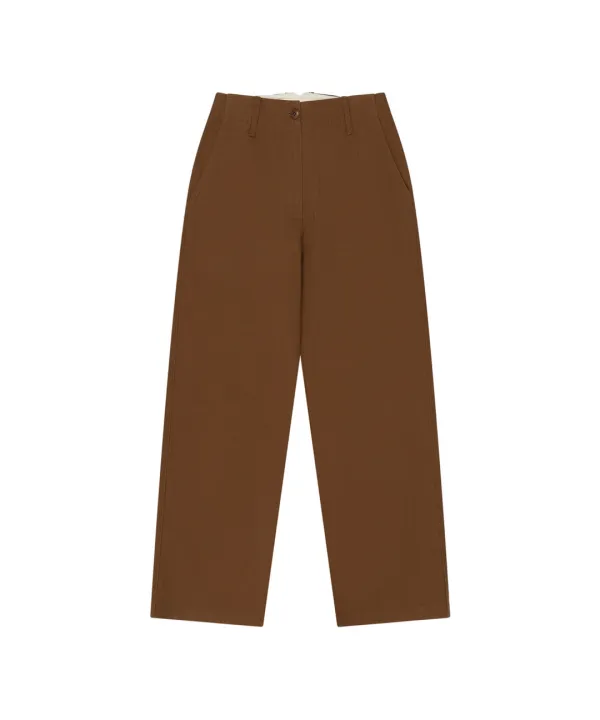 P3326 포크 코튼 팬츠_Brown