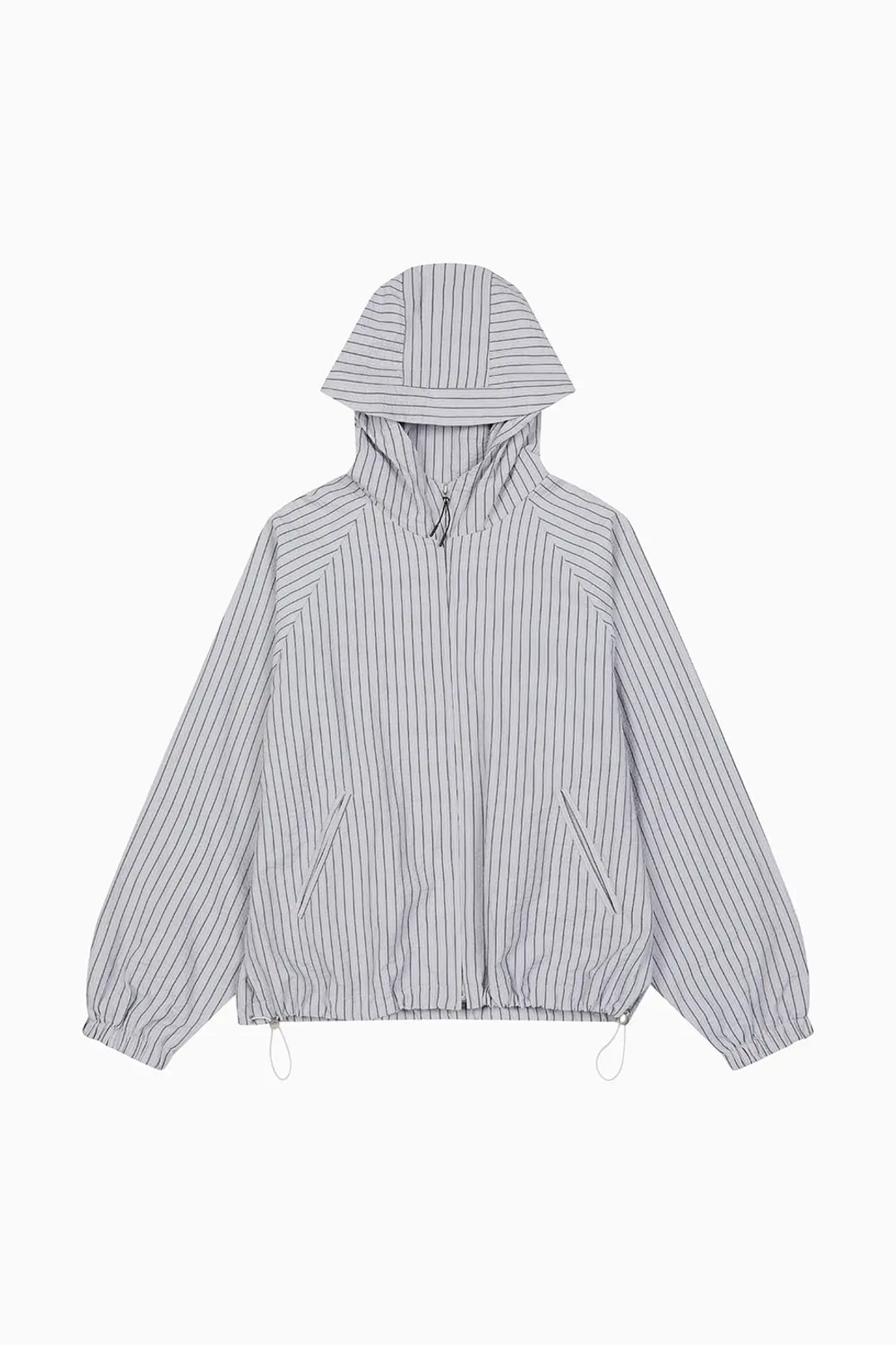 오헤시오 STRIPE HOODED WINDBREAKER JUMPER, SKYBLUE 상품 이미지 3