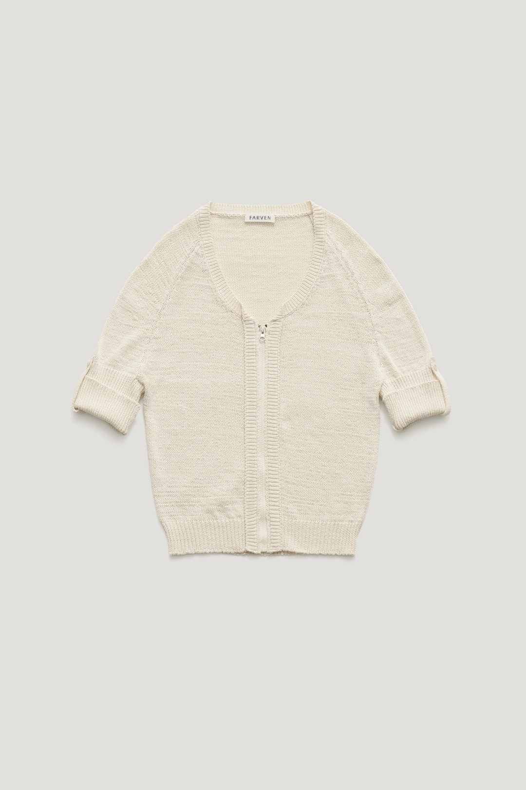 SOPHIE ZIP-UP CARDIGAN_IVORY