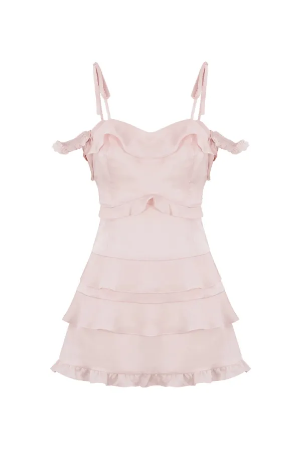 FRILL DRESS PINK