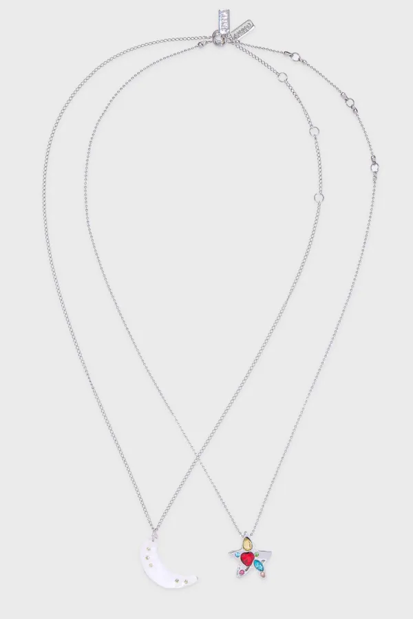 Twin Night Necklace (Silver)