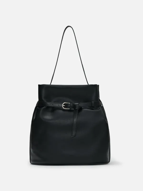 Mandu belted shoulder bag Black