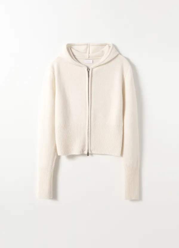 [5TH] Cash Wool Hood Zip-up(Cream)