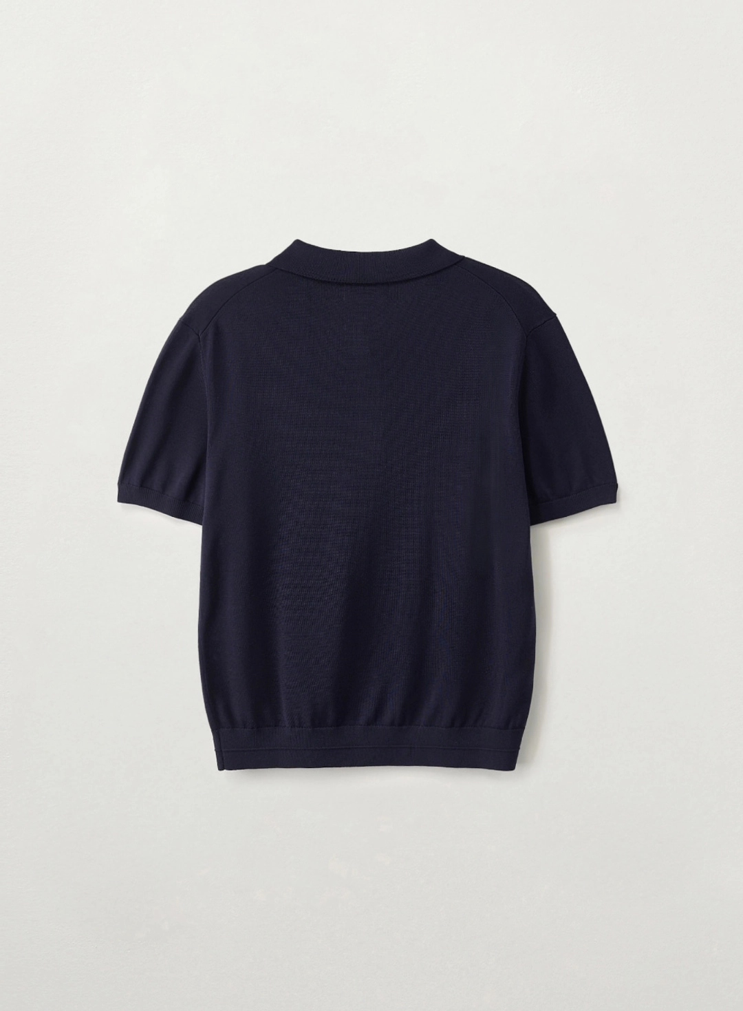 세터 [이민정 Pick] (W) Classic Collar Half Knit - Navy 상품 이미지 2