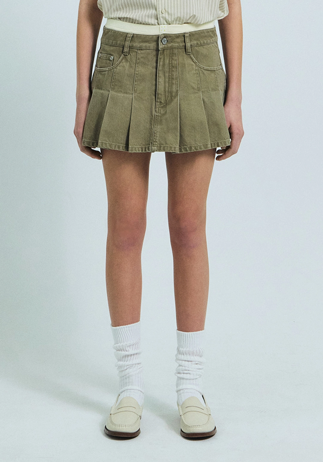 그로브 TASHA DENIM SKIRT PANTS 상품 이미지 2
