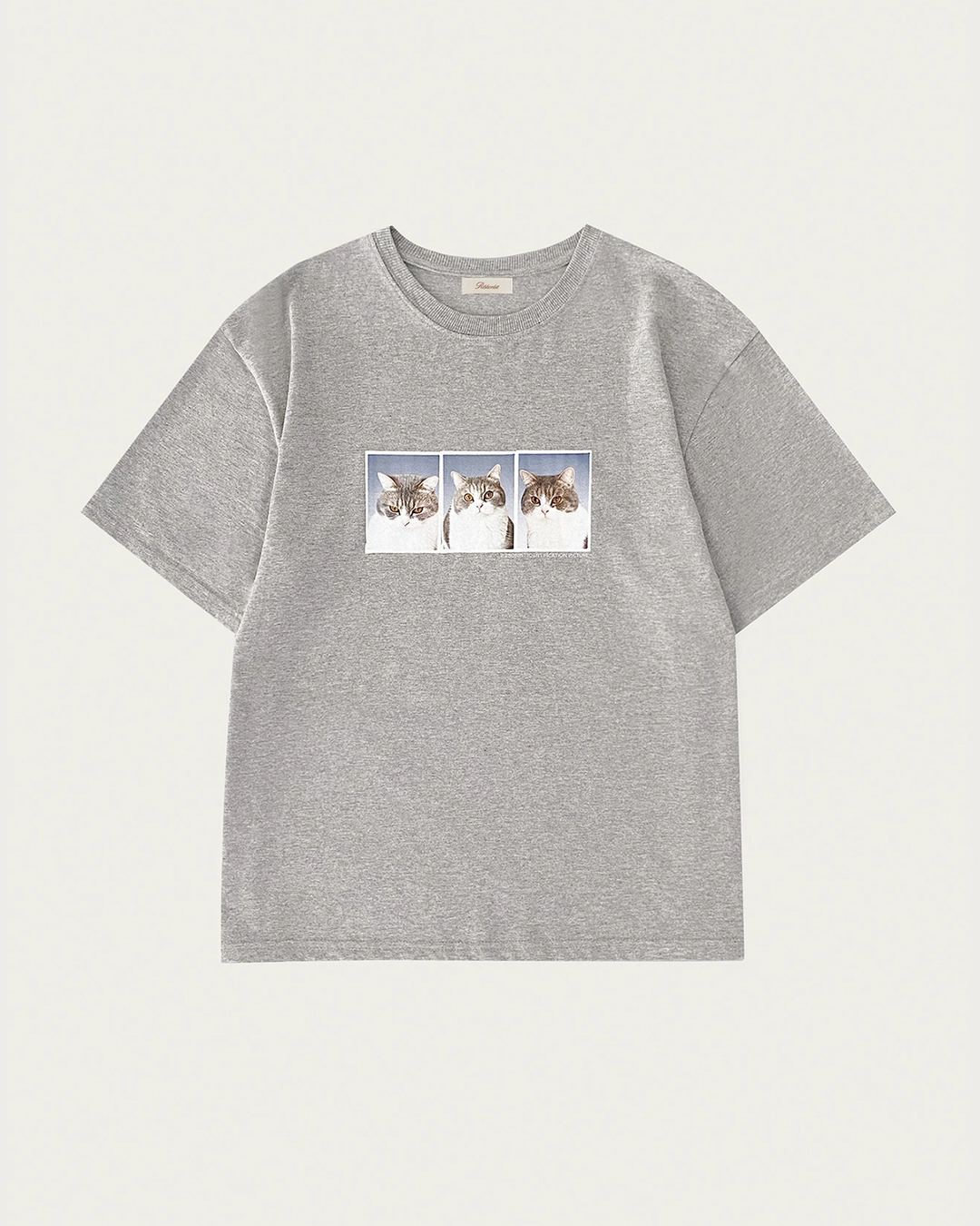 리본빛 [Pre-order] Meonzi T-shirts - Melange Gray 상품 이미지 2