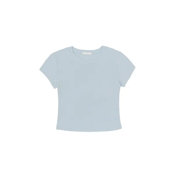 Crewneck T-shirt (mist blue)