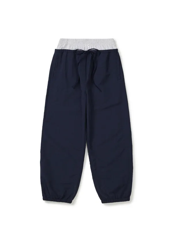 DOUBLE LAYERED PANTS (NAVY)