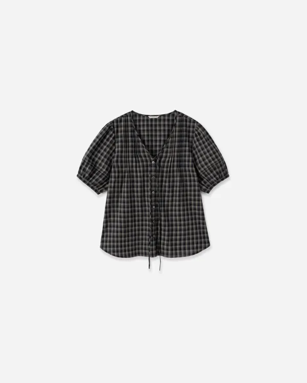 Aran Cotton Puff Blouse