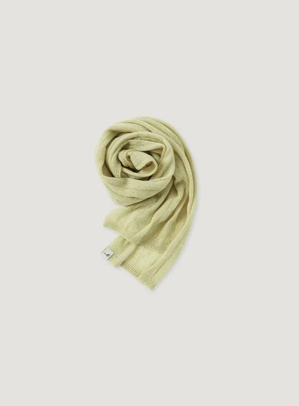 BAIA LINEN SCARF_LIGHT GREEN