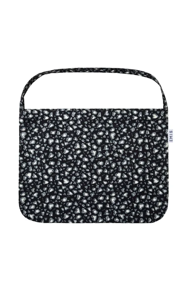 LOGO LEOPARD ECO BAG-BLACK