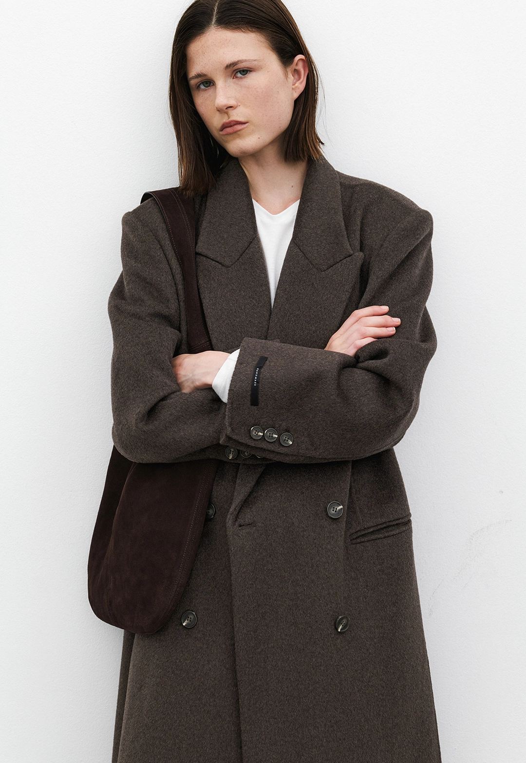 아뜰리에 나인 (CT-1457)CASHMERE OVERFIT HANDMADE DOUBLE COAT 상품 이미지 3