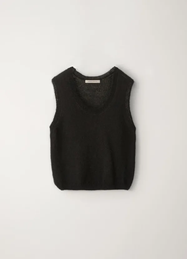 Carol u-neck vest (Black)
