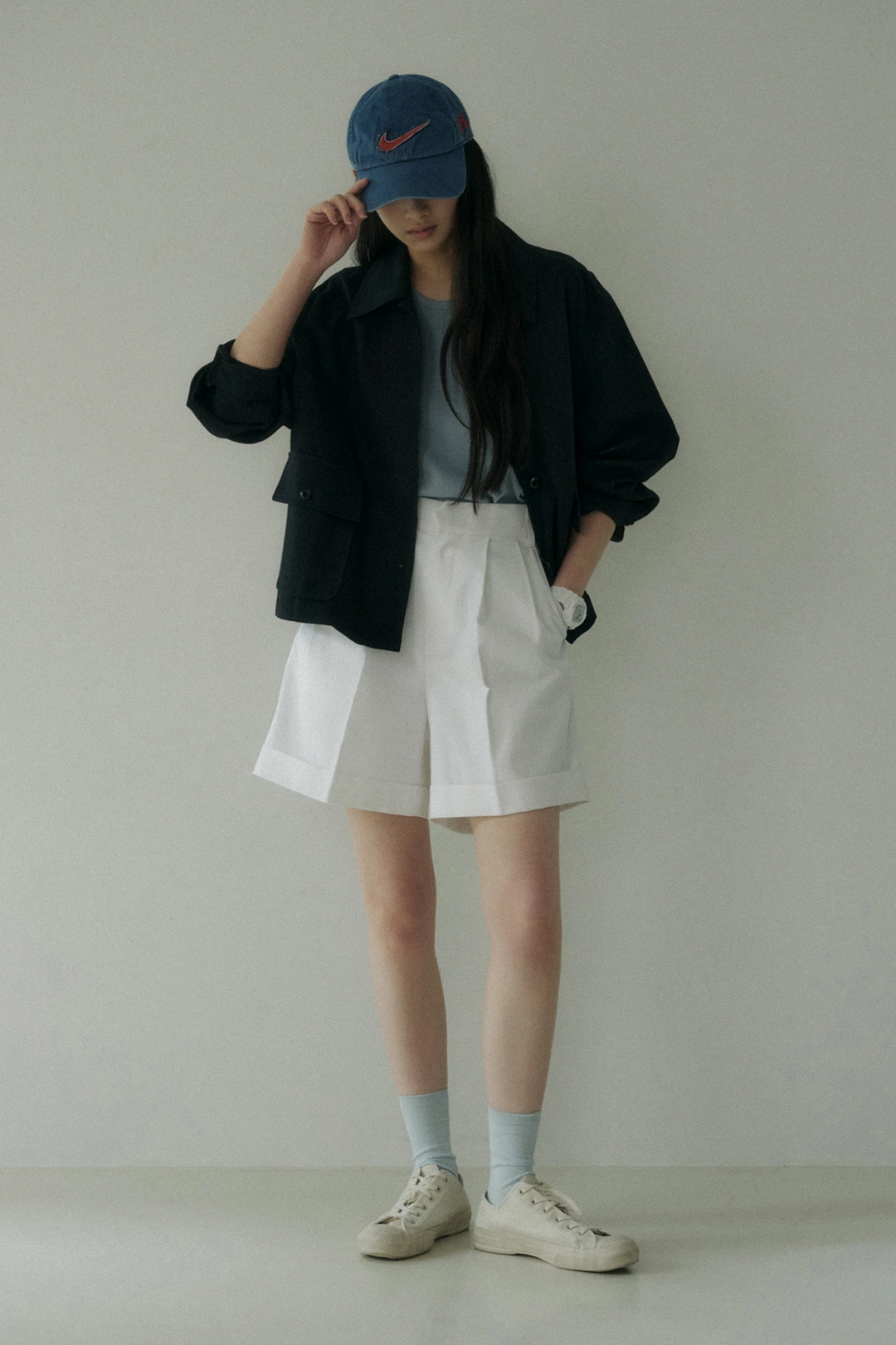 세이지먼트 ROLL UP LINEN SHORT PANTS(WHITE) 상품 이미지 2