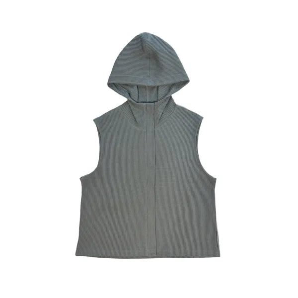 24-001 WAFFLE VEST (DOVE)