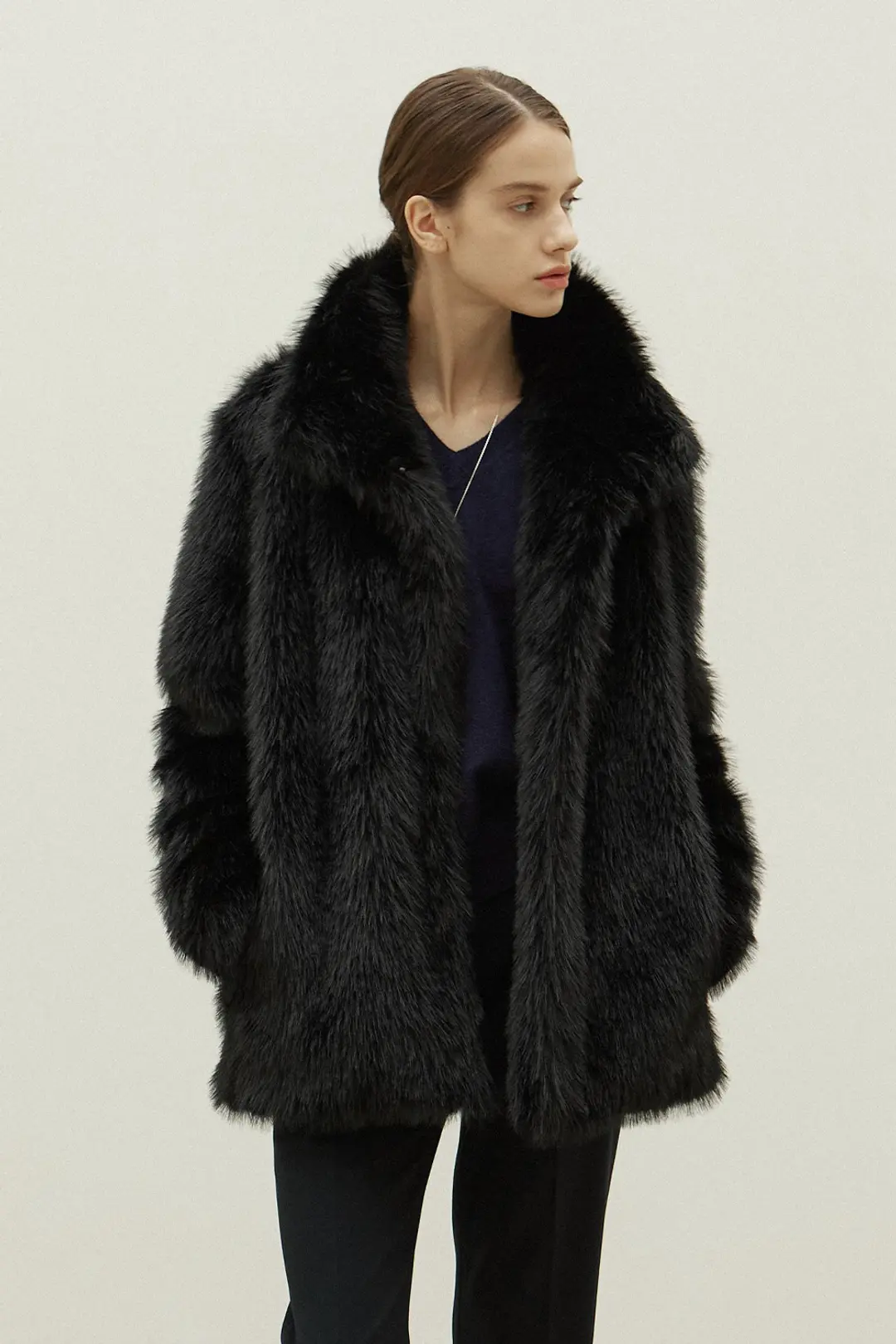 오브오브 [7차] Bush Fur Jacket_Black 상품 이미지 2