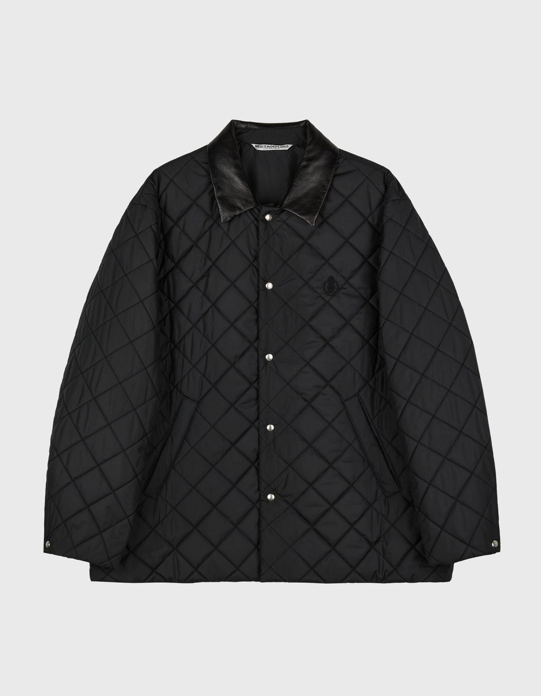 헤리티지플로스 CREST QUILTED JACKET / Black 상품 이미지 1