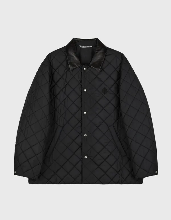 CREST QUILTED JACKET / Black