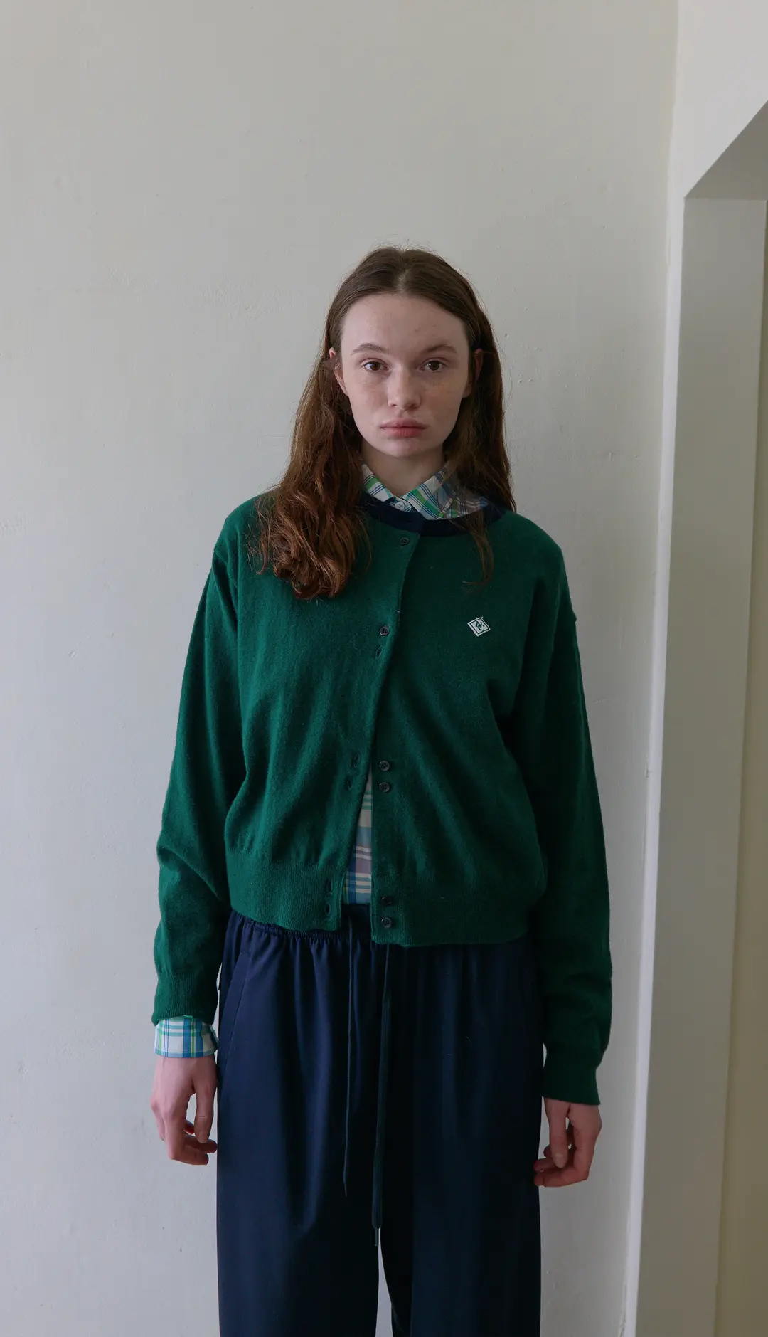 노컨텐츠 164. Coloring Cardigan _ Green 상품 이미지 3