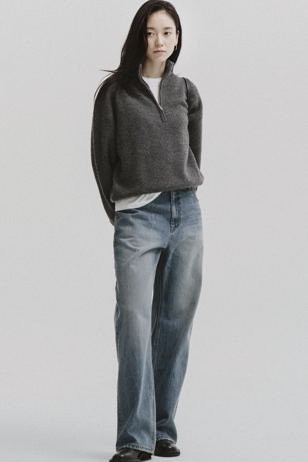 스앨더 24866_Premium Washed Straight Wide Jeans [DYSEDEND] 상품 이미지 2