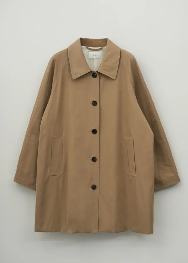 Solid Half Trench Coat(Beige)