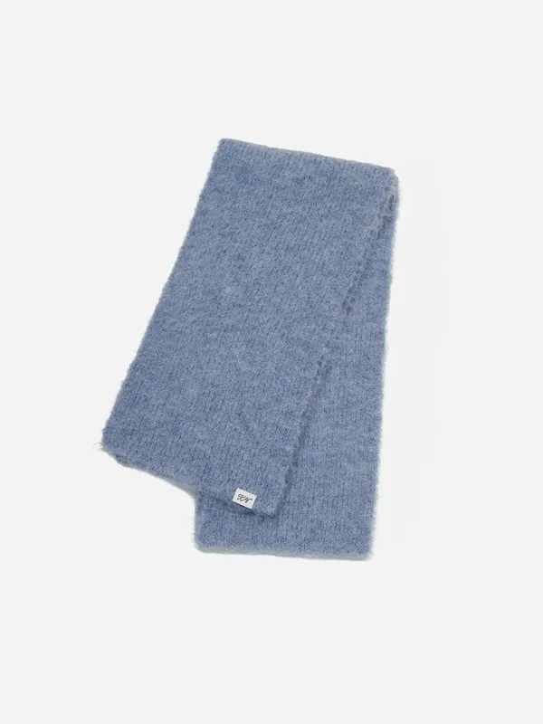 Hairy Alpaca Muffler Dusty Blue