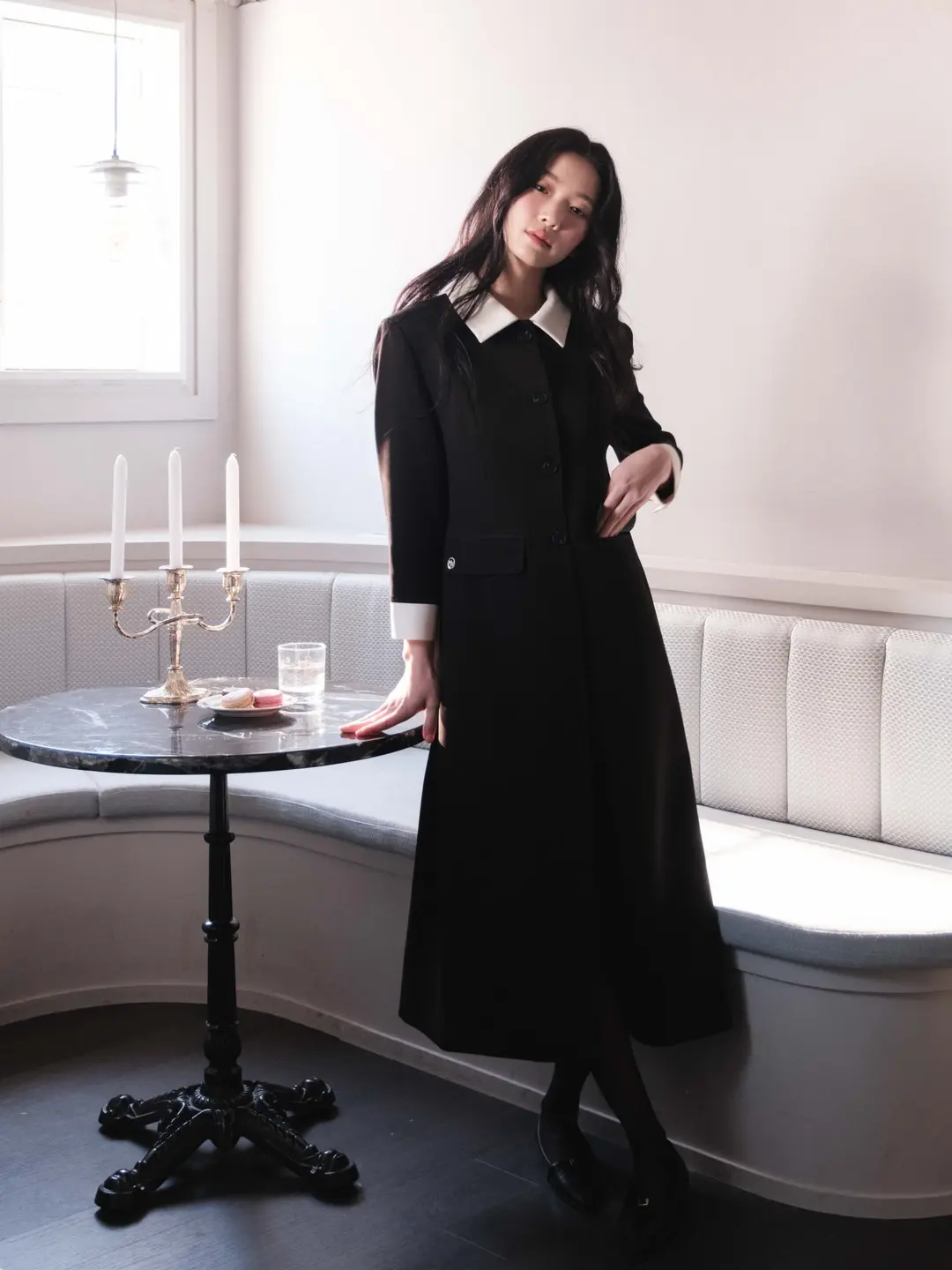 메리온 페브 카라 롱 원피스*오늘 출발 상품 이미지 2