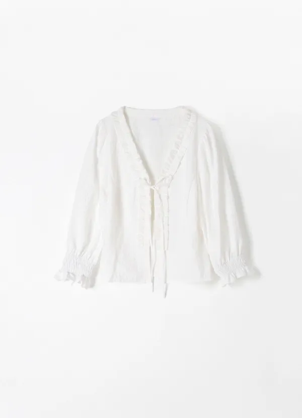 5TH Lunette Ribbon Blouse