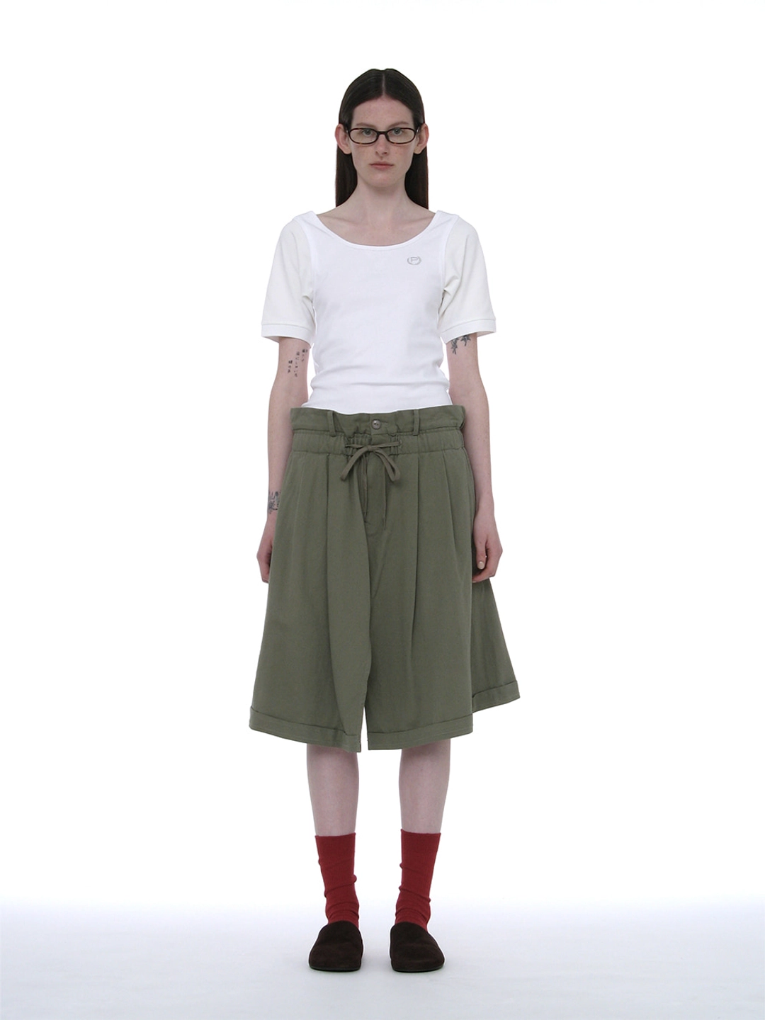 파르티멘토 [WOMEN] SCOOP-NECK BAT SLEEVE TOP_WHITE 상품 이미지 2