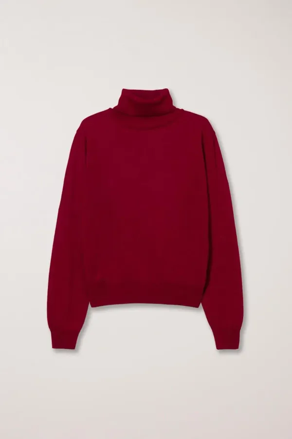 ESSENTIAL CASHMERE TURTLENECK SWEATER RED