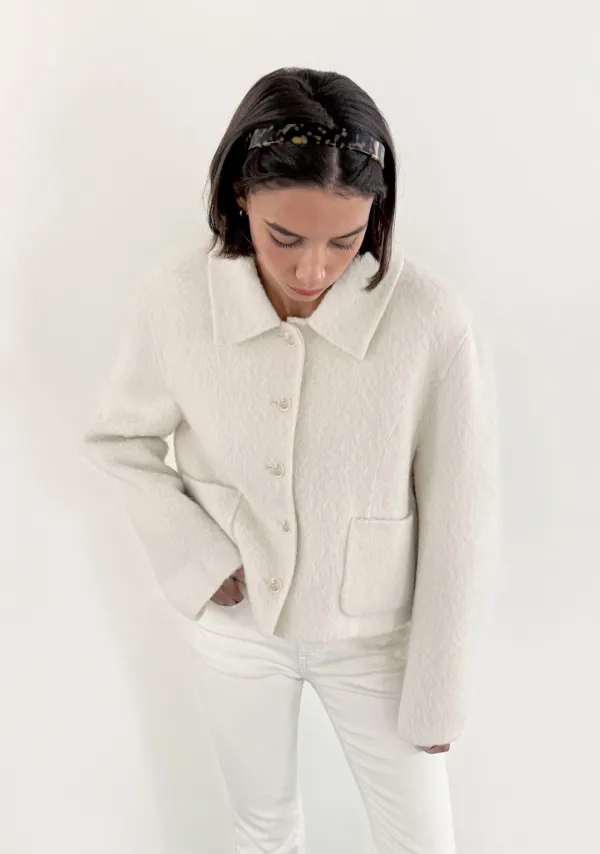 Baby Alpaca Handmade Half Coat