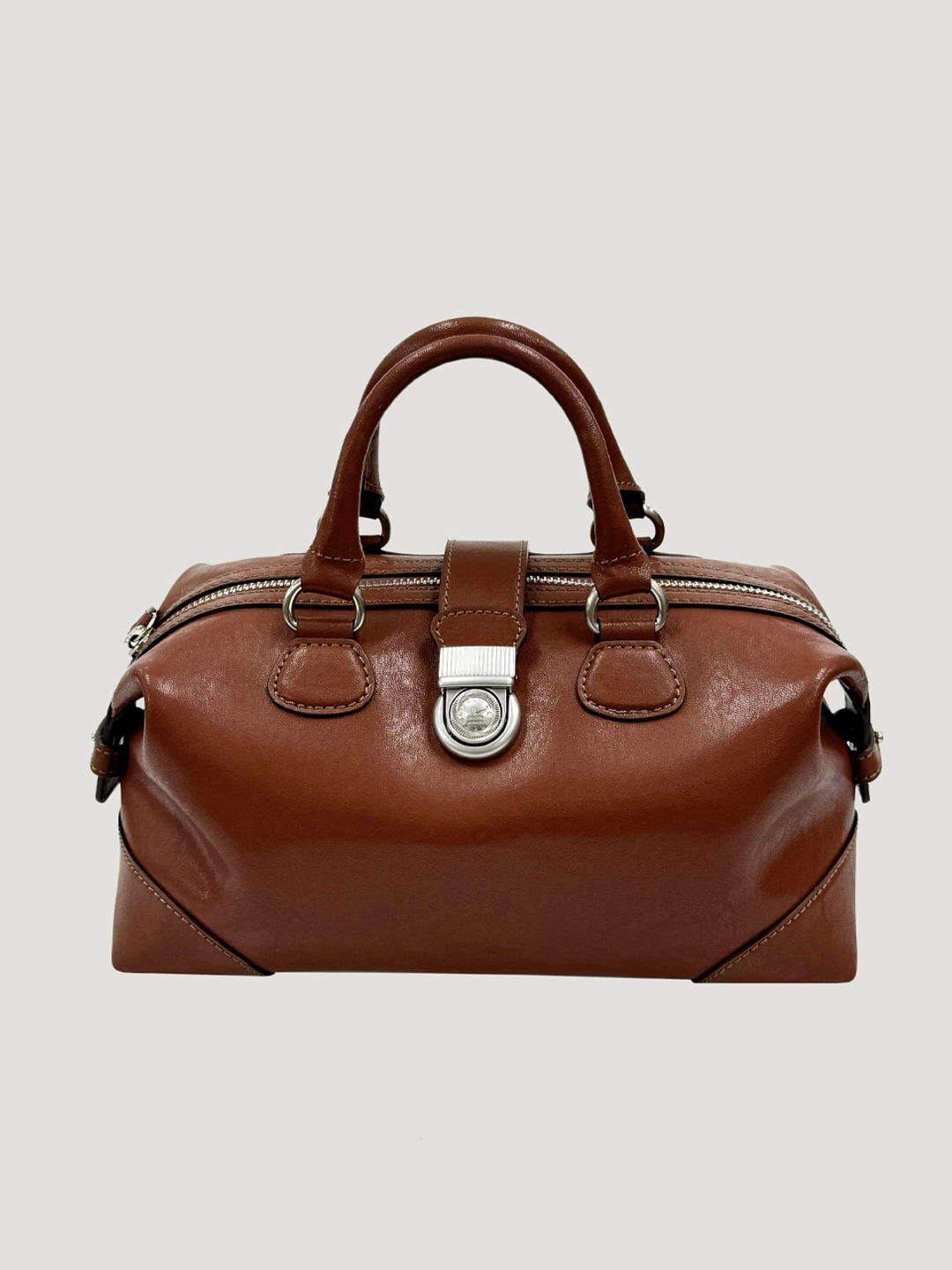 몽드몽드 monde doctor tote bag brick brown 상품 이미지 2