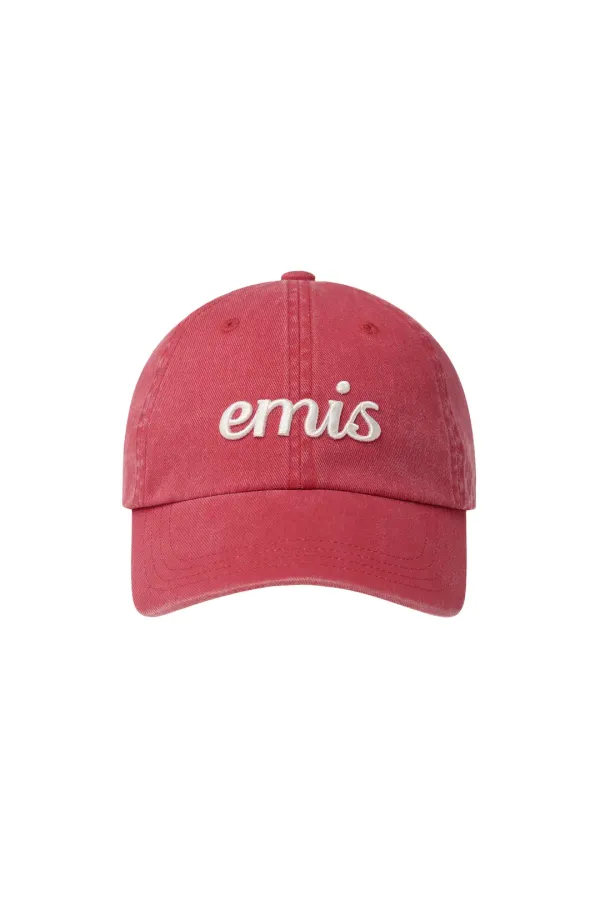 VINTAGE PIGMENT BALL CAP-RED