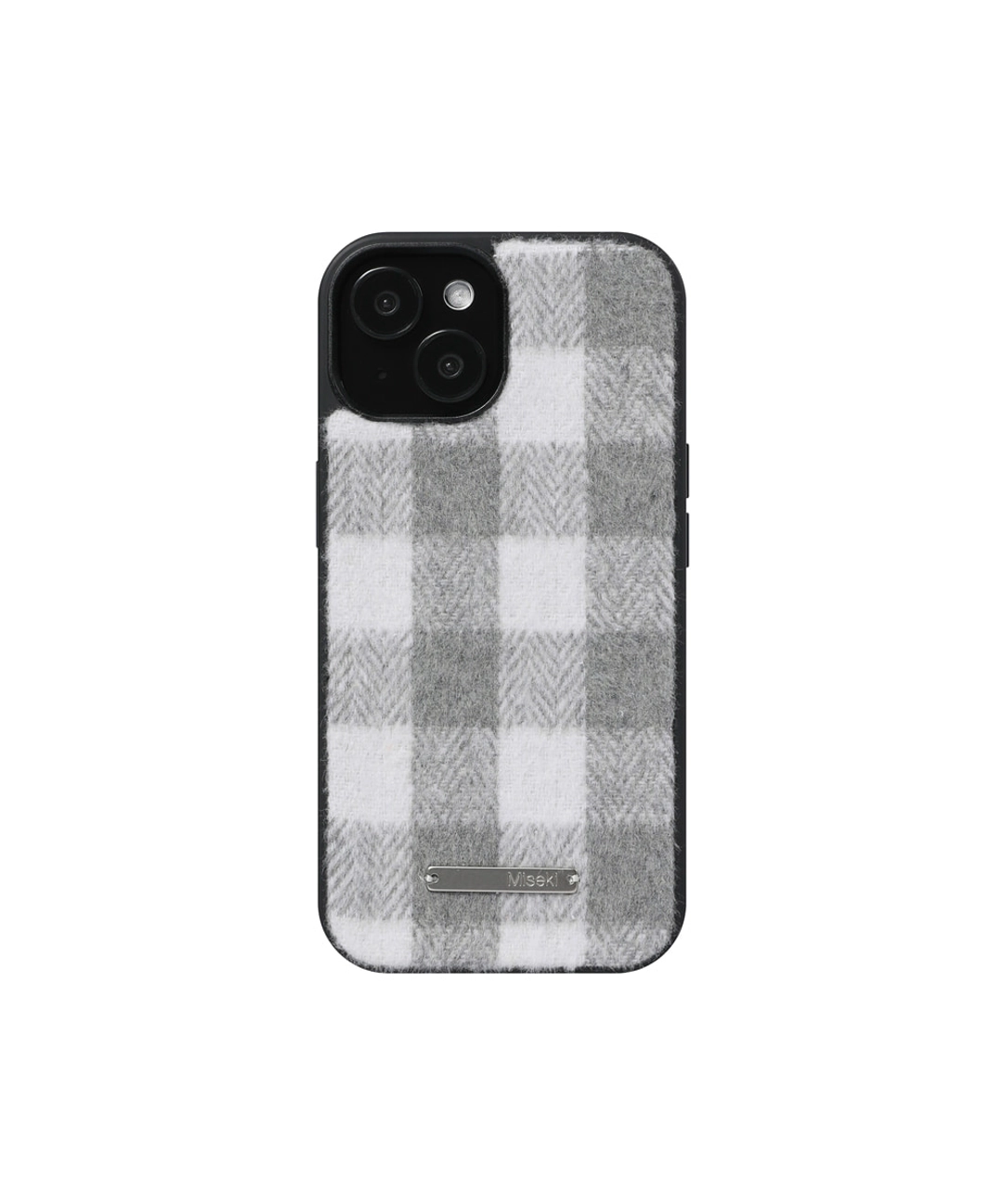 미세키서울 Cozy check iphone case GREY 상품 이미지 2