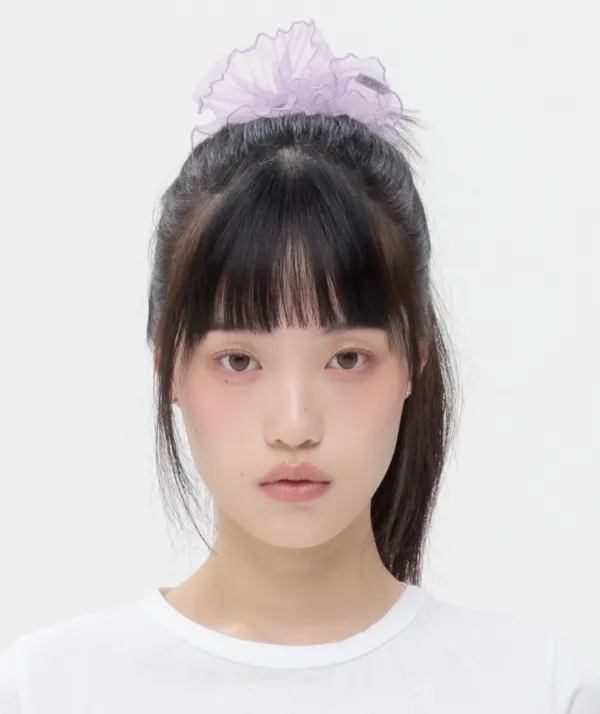Pleated Scrunchie [Purple]