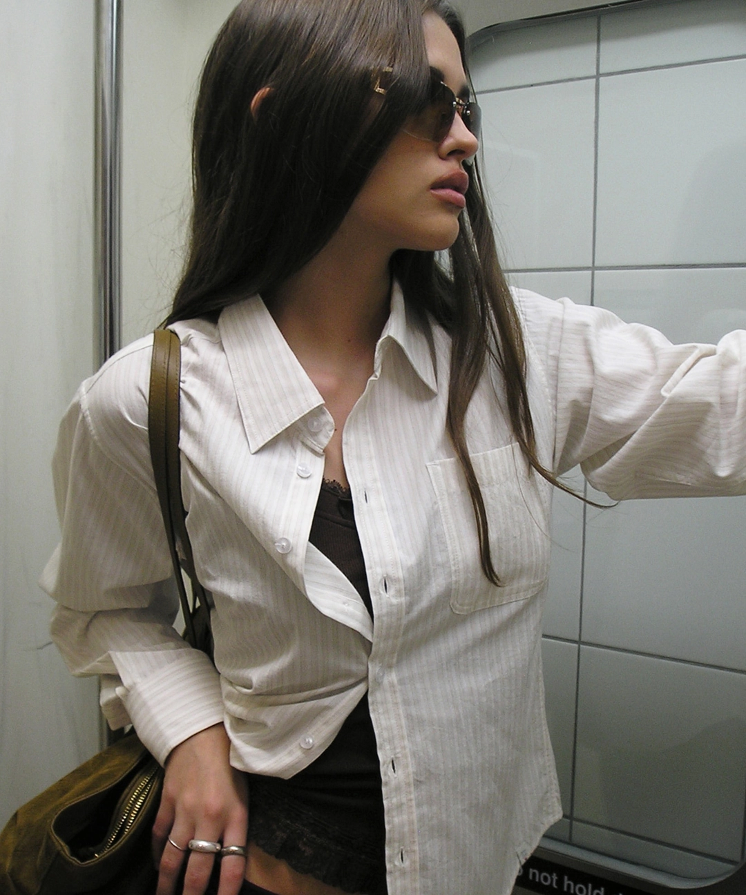 비터셀즈 Standard Maya Stripe Shirt-Ivory 상품 이미지 2
