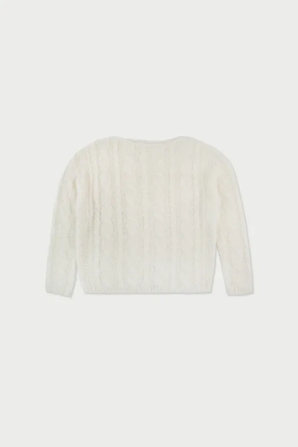 Cinnamon cable knit_ivory