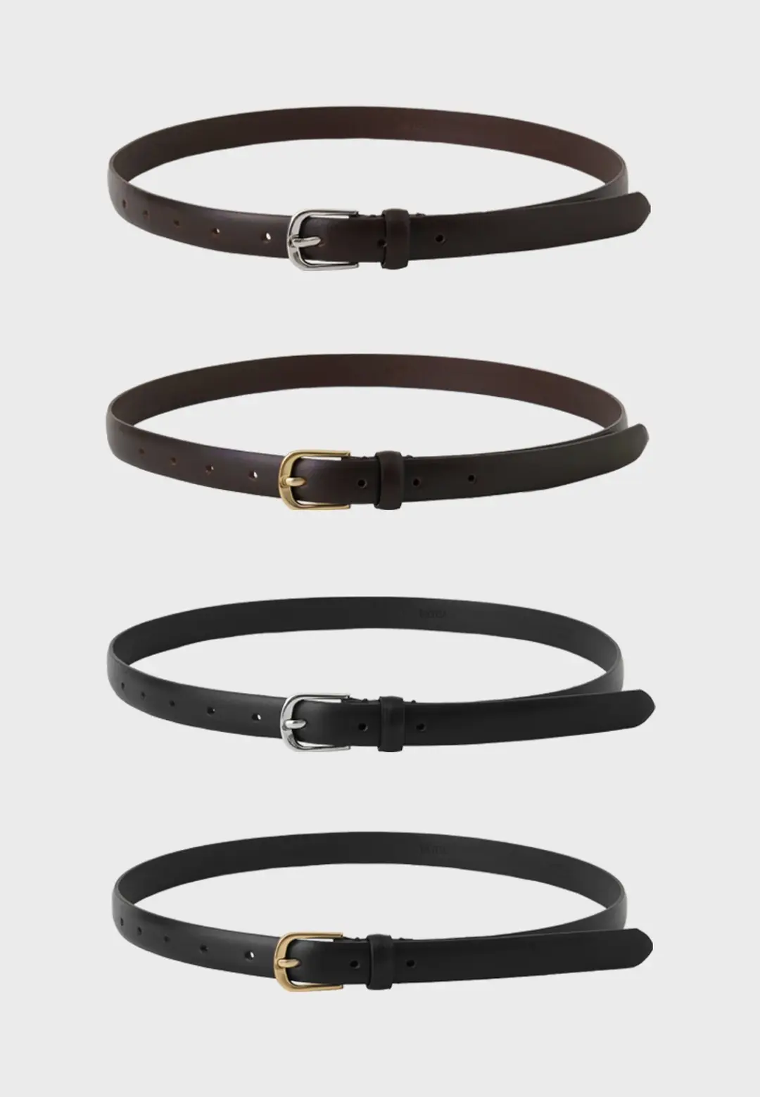 노티아 20MM CLASSIC ITALIAN LEATHER BELT - 4COLORS 상품 이미지 2
