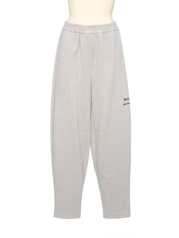 FW25 ZERO GRAY LOGO PRINT SWEATPANTS