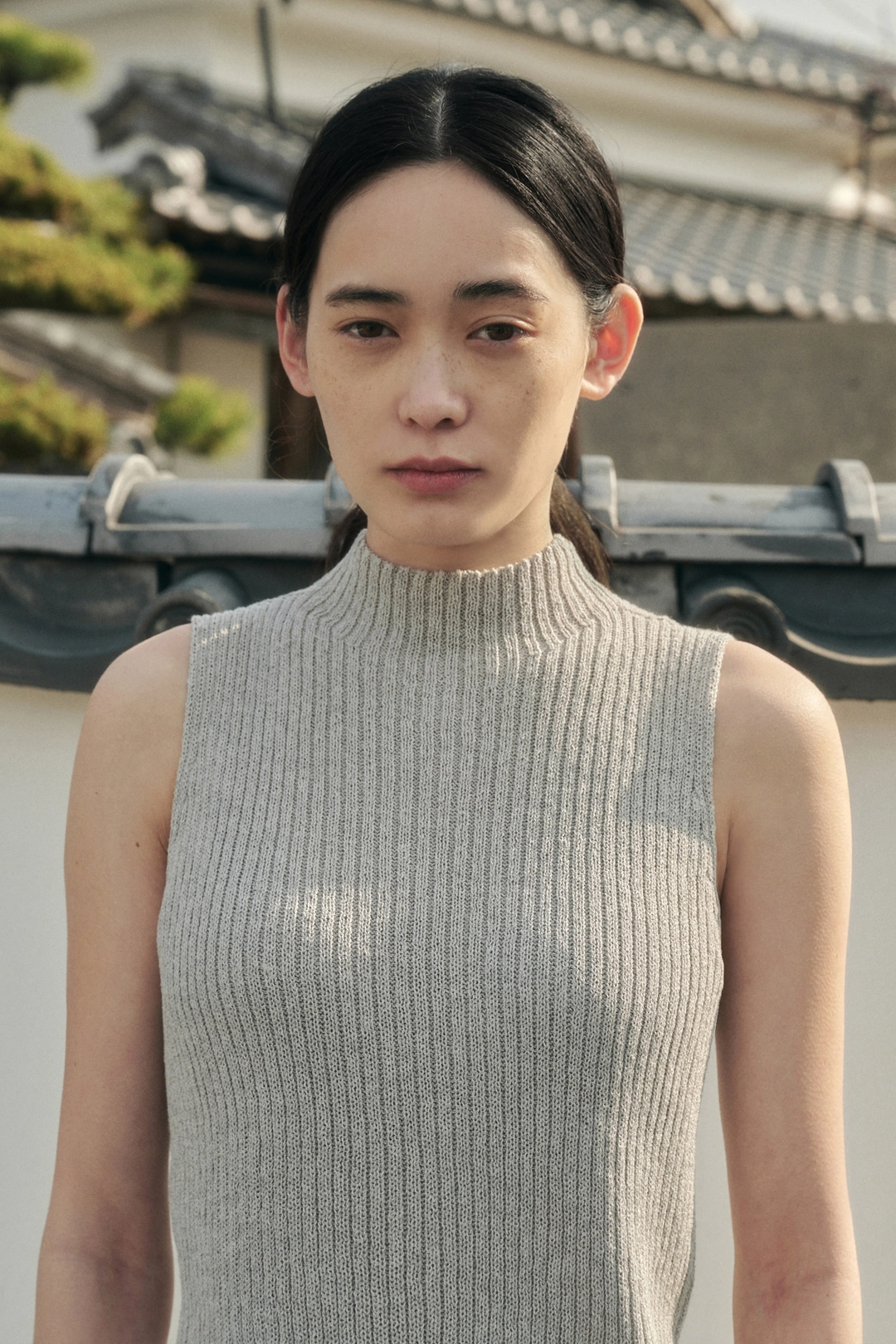 세이지먼트 LORAE HALF TURTLENECK SLEEVELESS KNIT_GRAY 상품 이미지 2